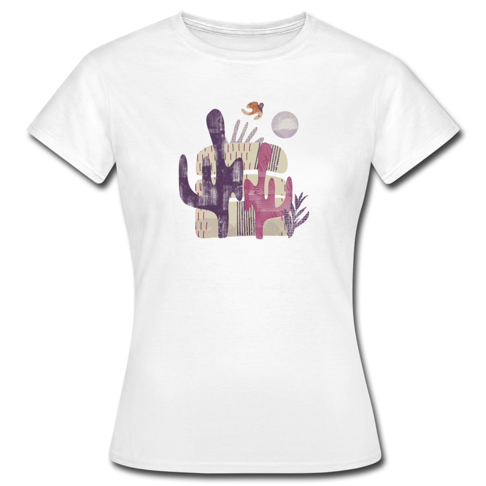 Frauen T-Shirt "Wüste mit Vogel" - Hinter dem Mond