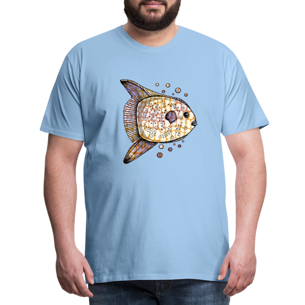 Männer Premium T-Shirt "Fantastischer Mondfisch" - Sky