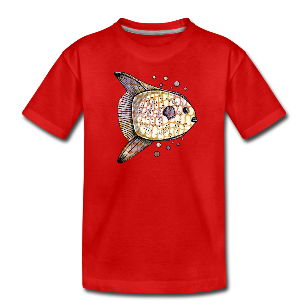 Teenager Premium T-Shirt - "Fantastischer Mondfisch" - Hinter dem Mond