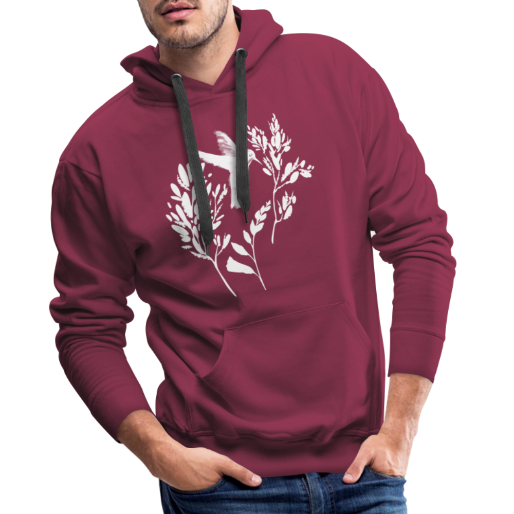 Men’s Premium Hoodie - "Vogel Floral" - Hinter dem Mond