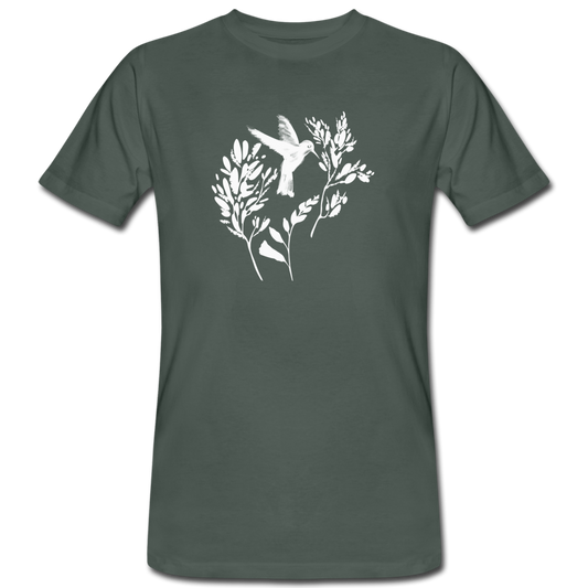 Männer Bio-T-Shirt - "Vogel Floral" - Hinter dem Mond