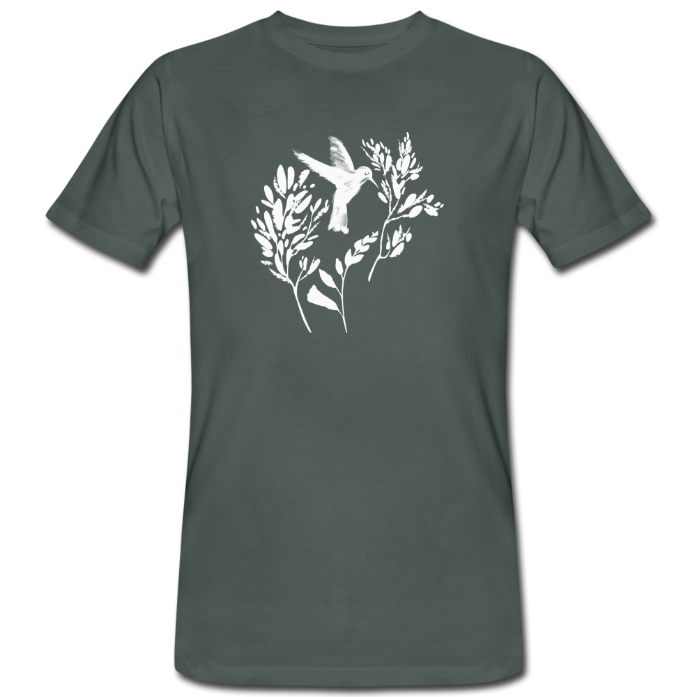 Männer Bio-T-Shirt - "Vogel Floral" - Hinter dem Mond