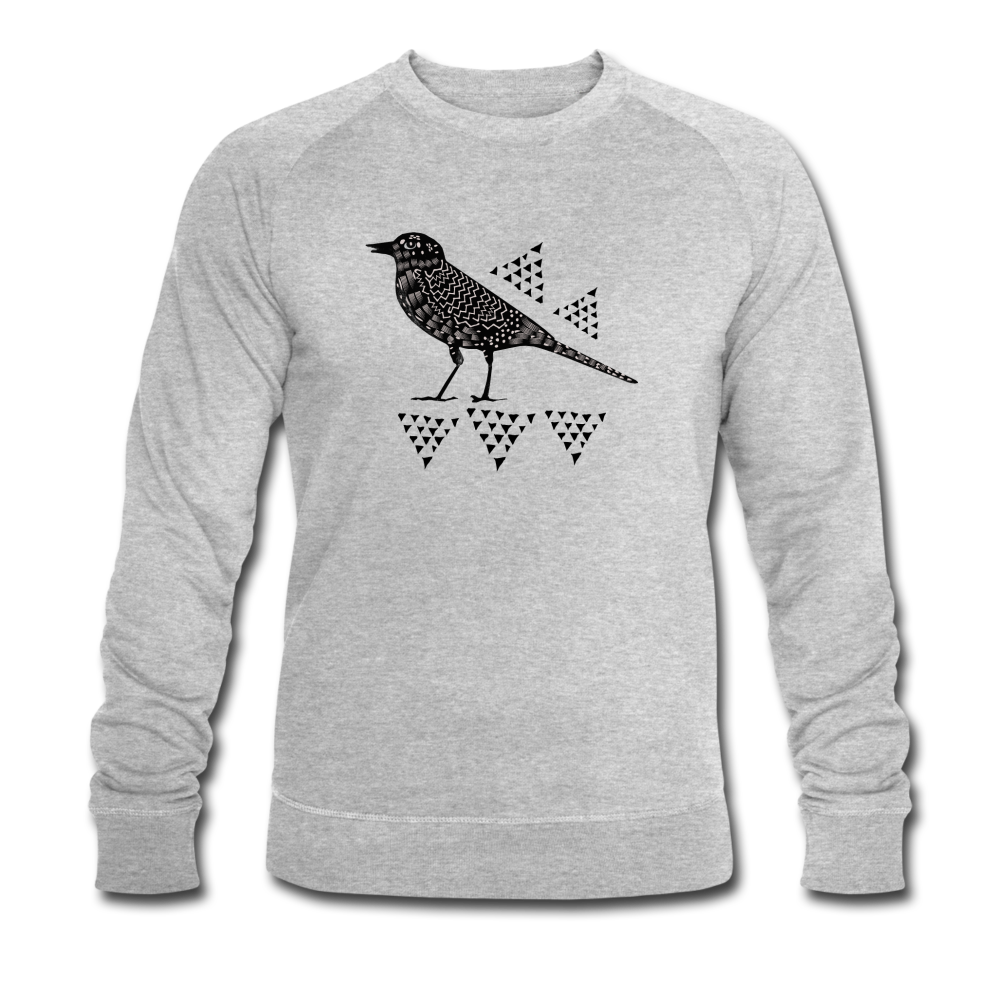 Männer Bio-Sweatshirt - "Triangel-Vogel" - Hinter dem Mond