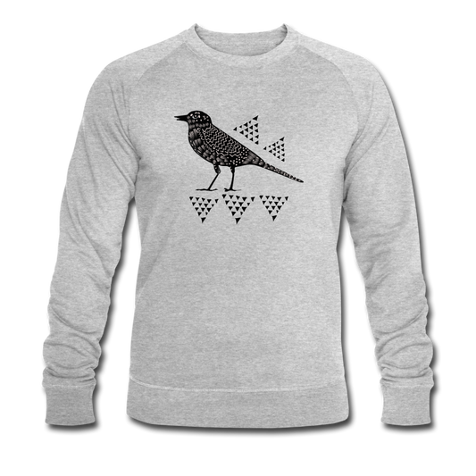 Männer Bio-Sweatshirt - "Triangel-Vogel" - Hinter dem Mond