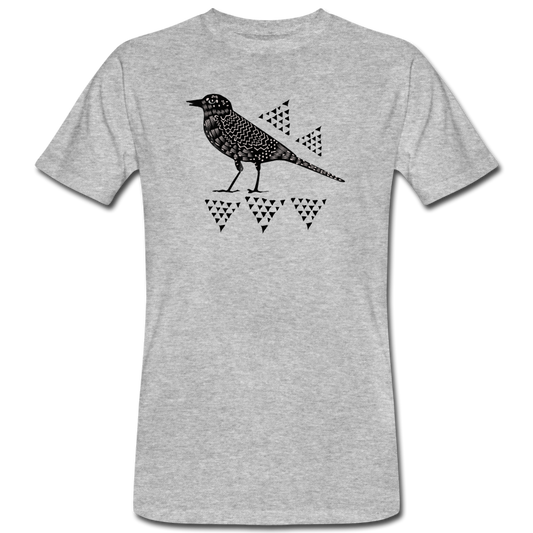 Männer Bio-T-Shirt - "Triangel-Vogel" - Hinter dem Mond