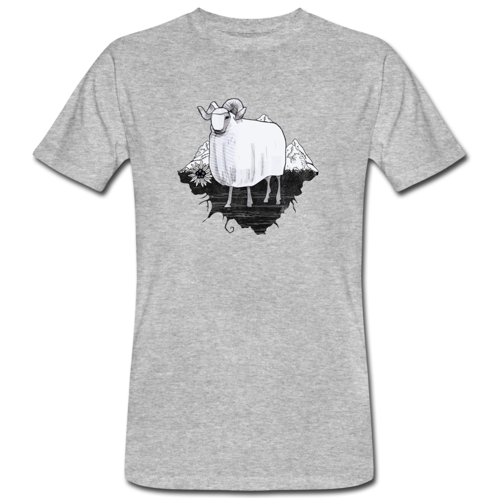 Männer Bio-T-Shirt "Schaf in den Bergen" - Hinter dem Mond
