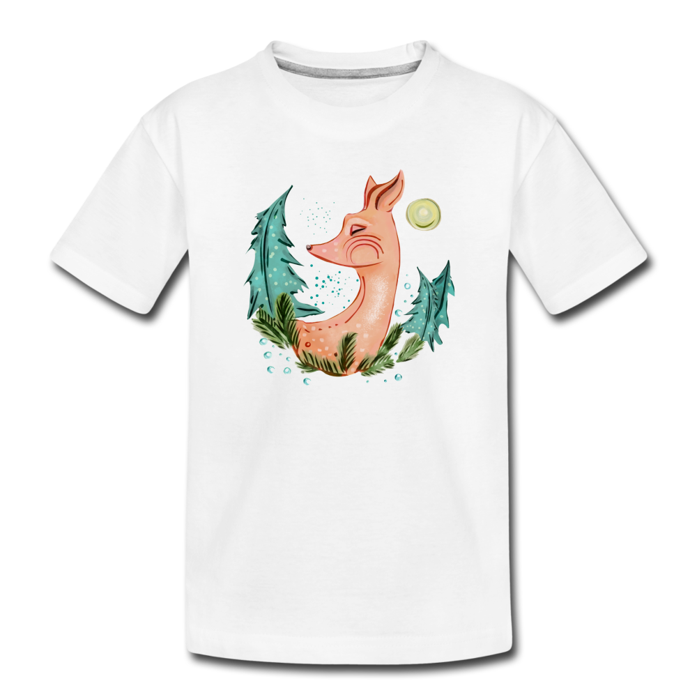 Kinder Premium Bio T-Shirt - "Winterreh" - Hinter dem Mond
