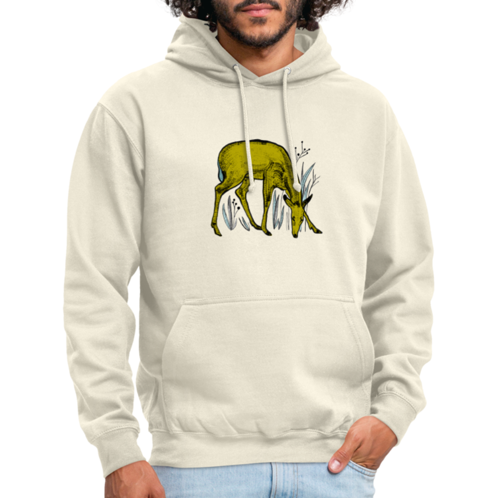 Unisex Hoodie - "Reh in Olive" - Hinter dem Mond