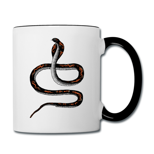 Tasse zweifarbig - "Schwarze Kobra" - Hinter dem Mond