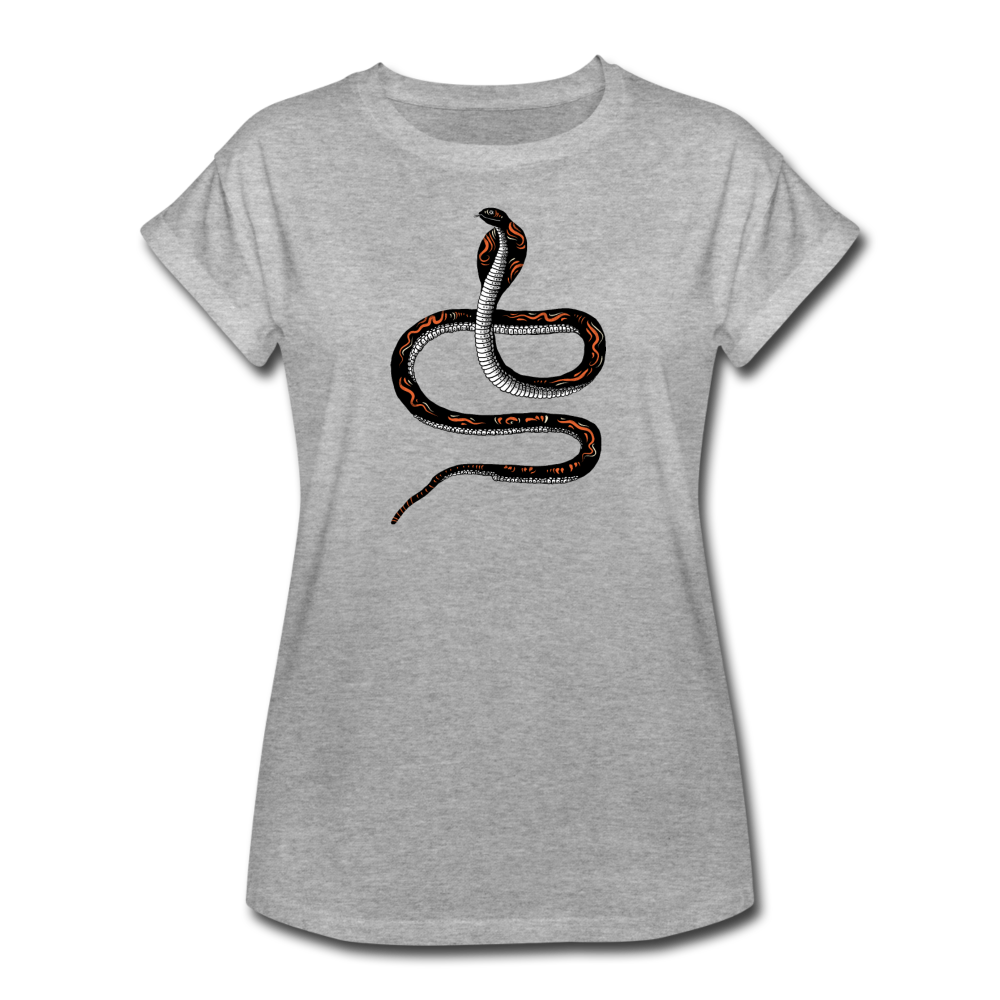 Frauen Oversize T-Shirt - "Schwarze Kobra" - Hinter dem Mond