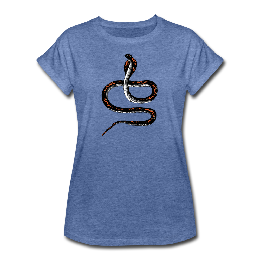 Frauen Oversize T-Shirt - "Schwarze Kobra" - Hinter dem Mond