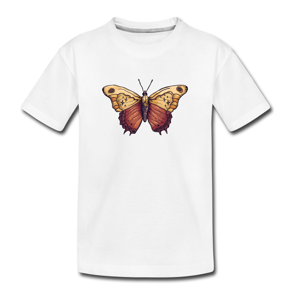Teenager Premium Bio T-Shirt - "Vintage Schmetterling" - Hinter dem Mond