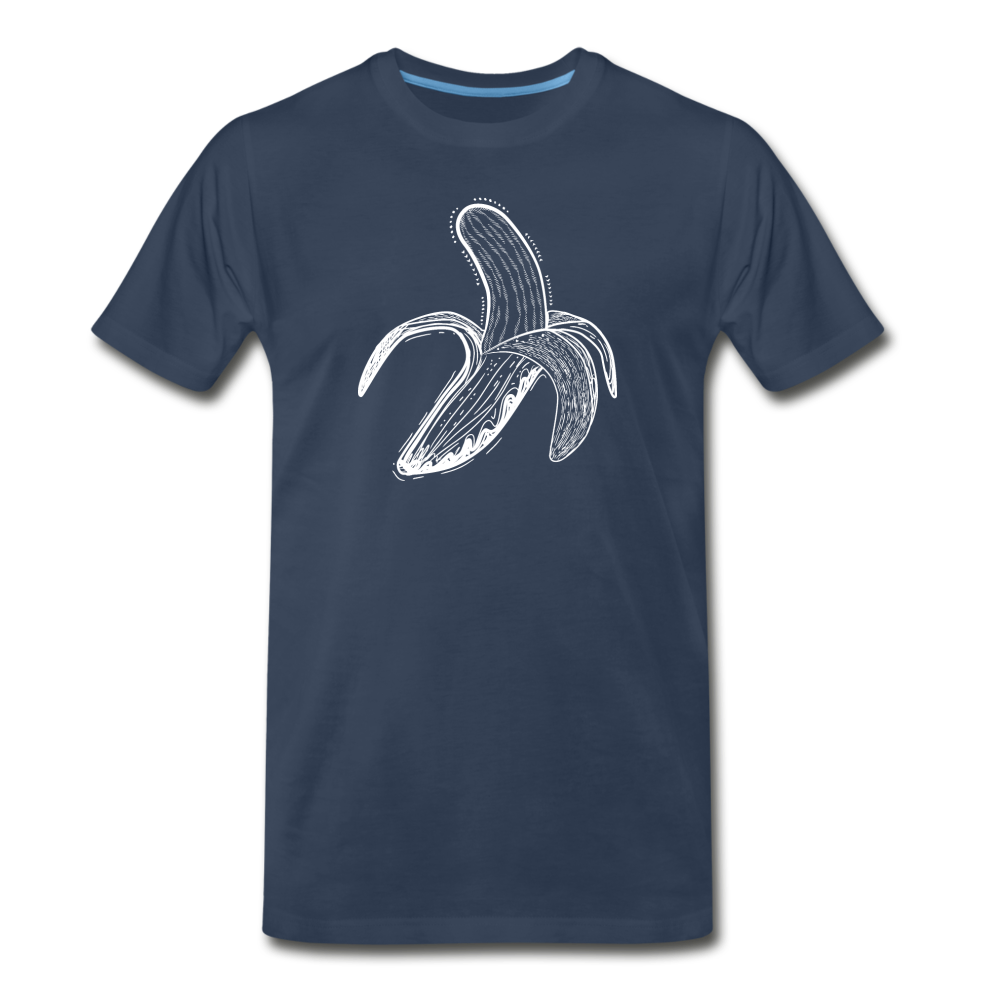Männer Premium Bio T-Shirt "Weiße Banane" - Hinter dem Mond