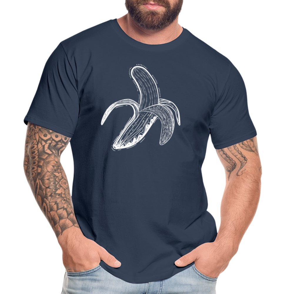 Männer Premium Bio T-Shirt "Weiße Banane" - Hinter dem Mond