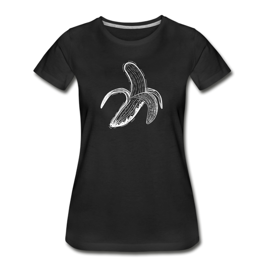Frauen Premium Bio T-Shirt - "Weiße Banane" - Hinter dem Mond