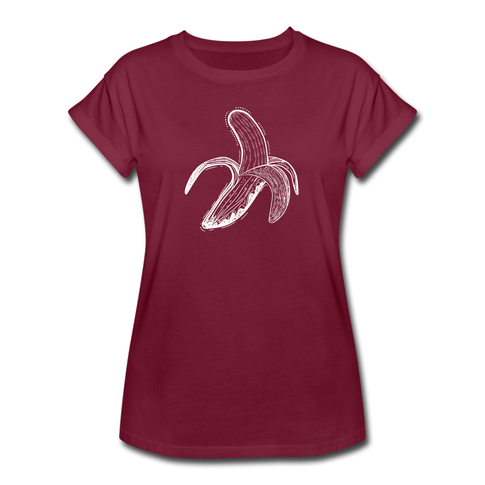 Frauen Oversize T-Shirt - "Weiße Banane" - Hinter dem Mond