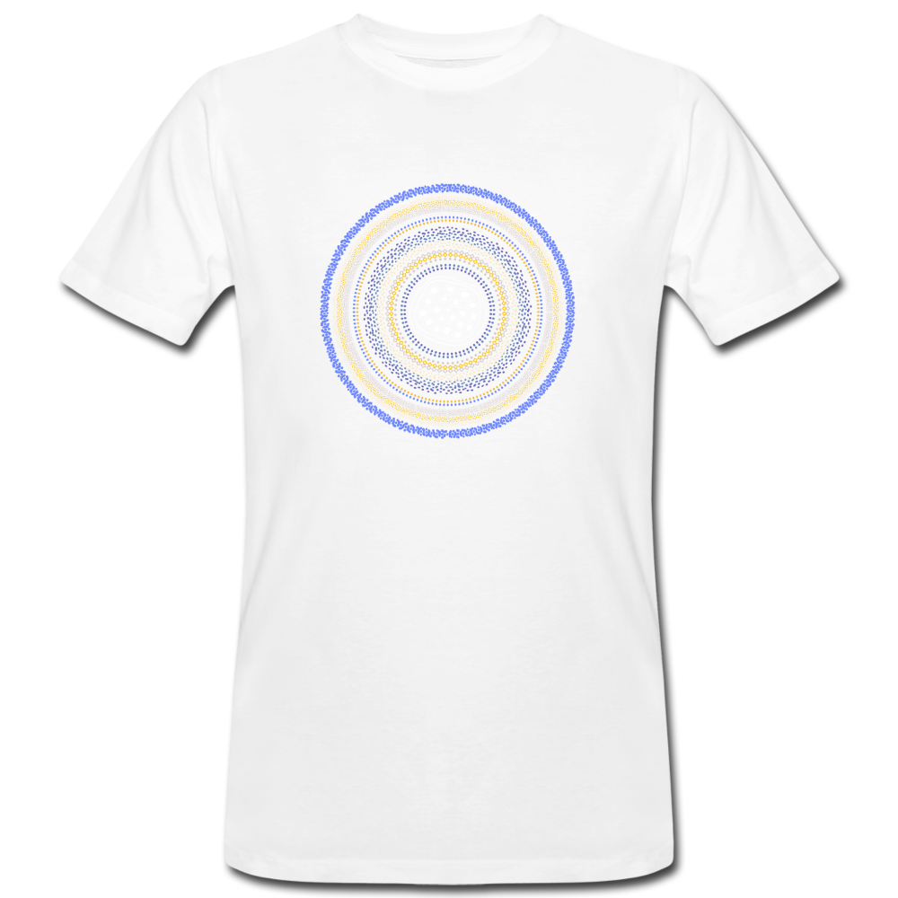 Männer Bio-T-Shirt - "Sealife Mandala" - Weiß