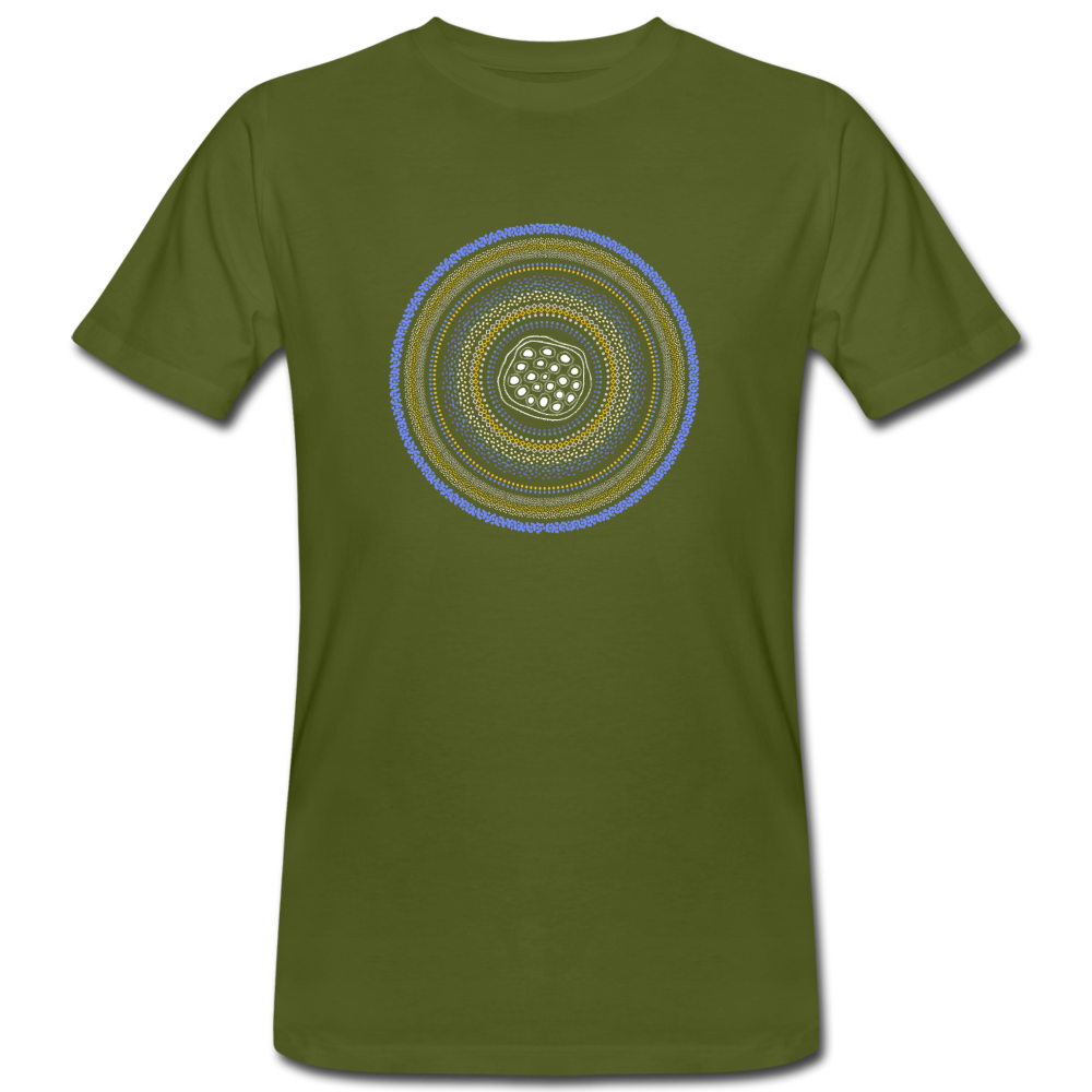 Männer Bio-T-Shirt - "Sealife Mandala" - Moosgrün