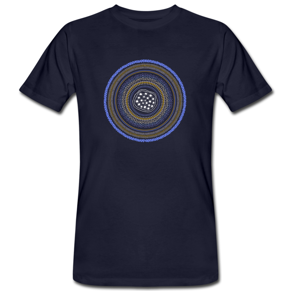 Männer Bio-T-Shirt - "Sealife Mandala" - Navy