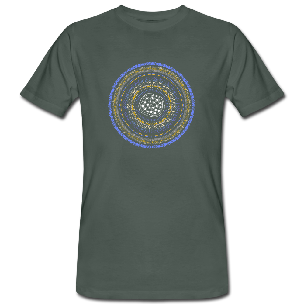 Männer Bio-T-Shirt - "Sealife Mandala" - Graugrün
