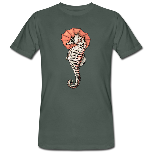 Männer Bio-T-Shirt - "Seepferdchen Mandarin" - Hinter dem Mond