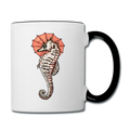 Tasse zweifarbig - "Seepferdchen Mandarin" - Hinter dem Mond