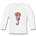 Baby Langarmshirt - "Seepferdchen Mandarin" - Hinter dem Mond