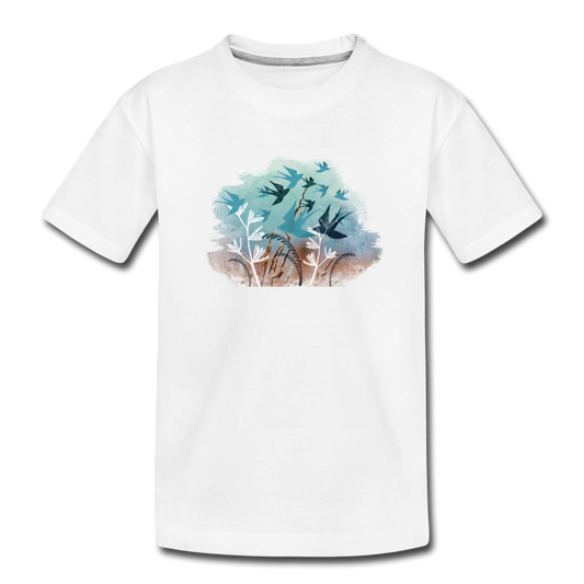 Kinder Premium Bio T-Shirt - "Schwalbensommer" - Hinter dem Mond