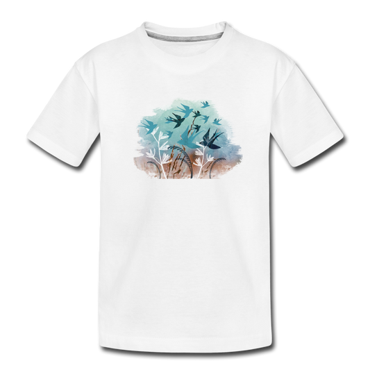 Teenager Premium Bio T-Shirt - "Schwalbensommer" - Hinter dem Mond