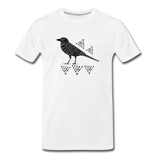 Männer Premium Bio T-Shirt "Triangel-Vogel" - Hinter dem Mond