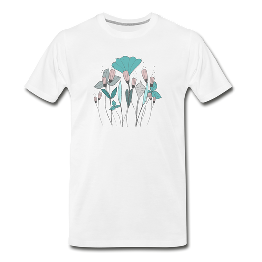 Männer Premium Bio T-Shirt "Frühlingswiese" - Hinter dem Mond