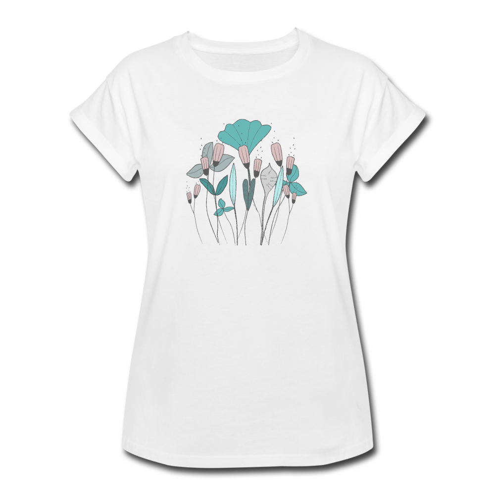 Frauen Oversize T-Shirt - "Frühlingswiese" - Hinter dem Mond