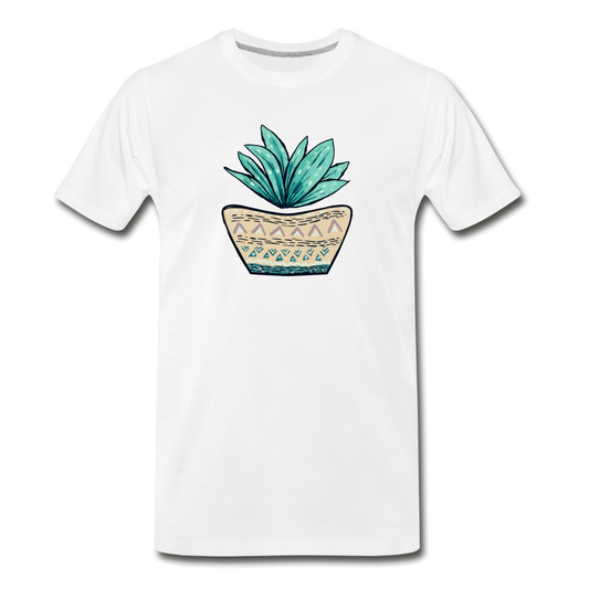 Männer Premium Bio T-Shirt - Aloe Vera - Hinter dem Mond