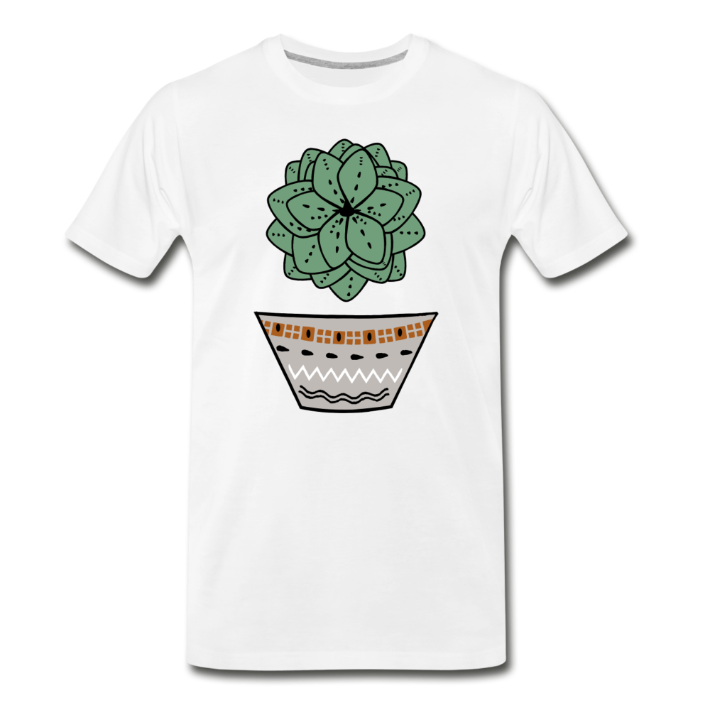 Men's Premium Organic T-Shirt - "Sukkulent" - Hinter dem Mond