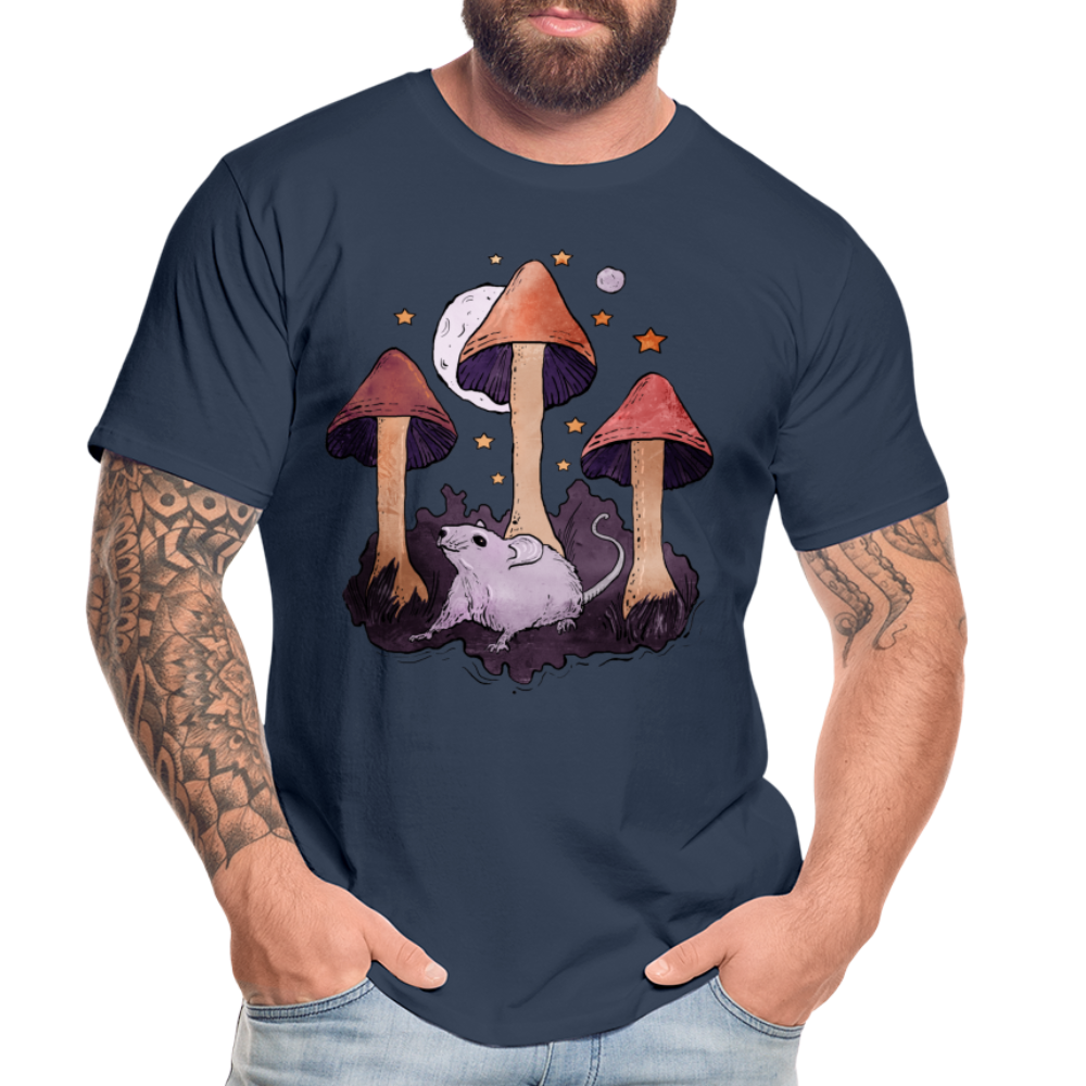 Maus im Märchenwald - Männer Premium Bio T-Shirt - Navy