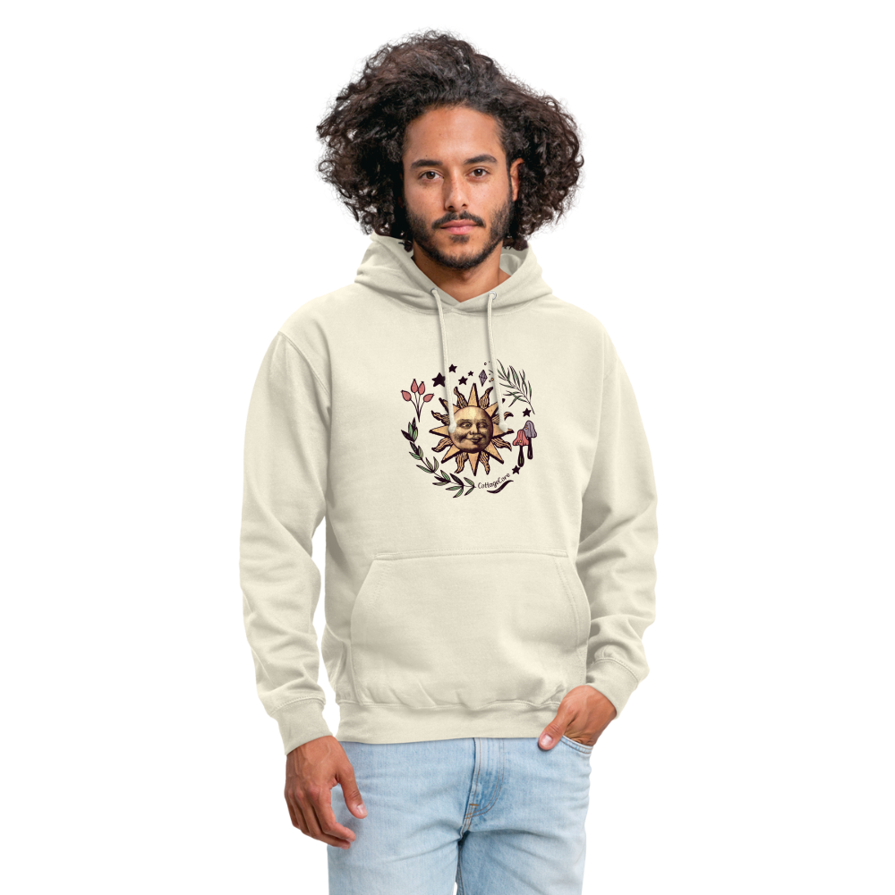 Unisex Hoodie - “Cottagecore_Die Sonne lacht” - Vanille-Milchshake