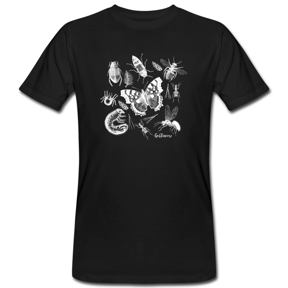 Männer Bio-T-Shirt - "Goblincore_Insektenfreunde" - Schwarz