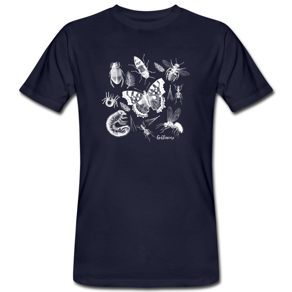 Männer Bio-T-Shirt - "Goblincore_Insektenfreunde" - Navy