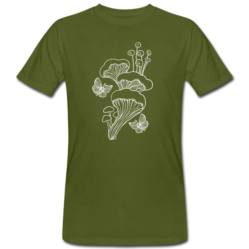 Männer Bio-T-Shirt - “Goblincore_Tanz der Motten” - Moosgrün