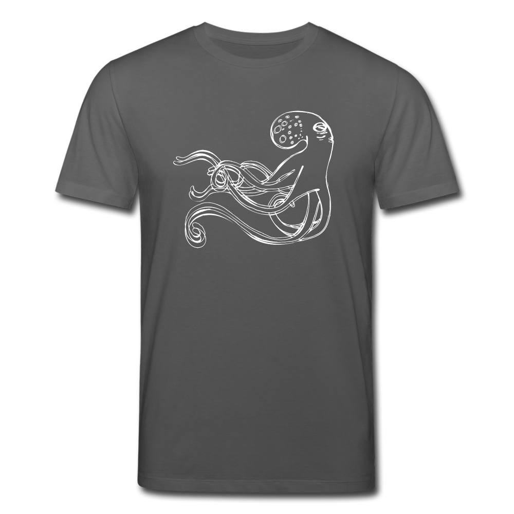 Männer Bio-T-Shirt - “Shaky Kraken” - Anthrazit
