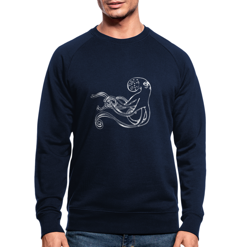 Männer Bio-Sweatshirt - “Shaky Kraken” - Navy