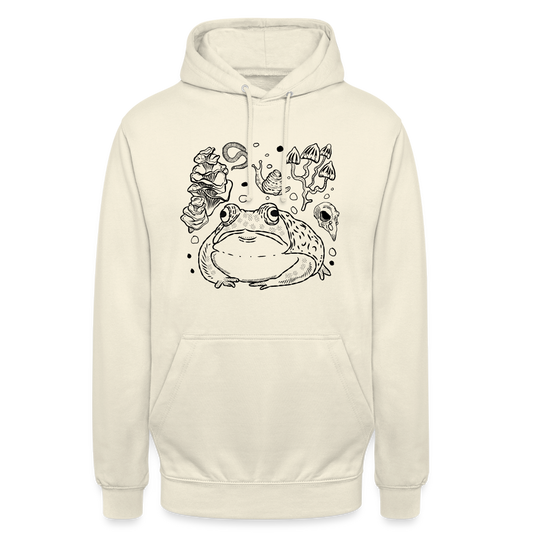 Unisex Hoodie - “Goblincore Sammelsurium” - Vanille-Milchshake