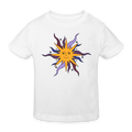 Kinder Bio-T-Shirt - “Warme Sonne” - white