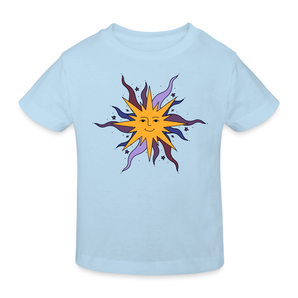 Kinder Bio-T-Shirt - “Warme Sonne” - Hellblau