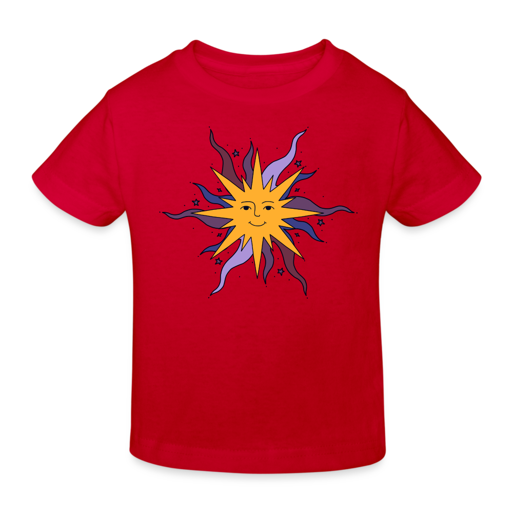Kinder Bio-T-Shirt - “Warme Sonne” - Rot