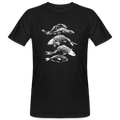 Männer Bio-T-Shirt - “Fischsilhouetten” - Schwarz