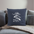 Sofakissenbezug 44 x 44 cm - “Fischsilhouetten” - Navy