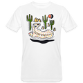 Männer Bio-T-Shirt - “Folkart Jaguar” - weiß