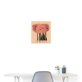 Poster 60x60 cm "Herbstfarben" - weiß