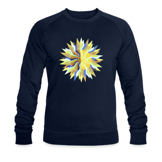 Männer Bio-Sweatshirt - "Sonne und Mond" - Navy